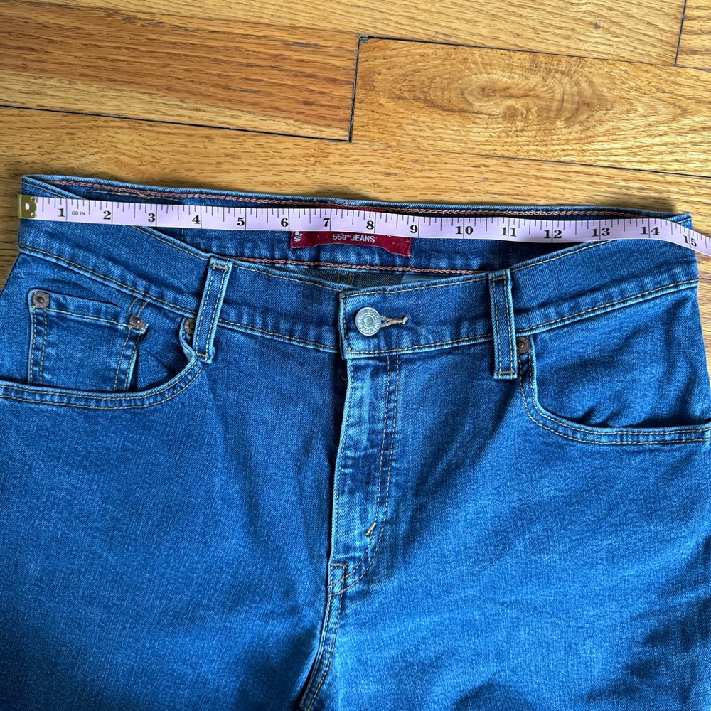 Levi's Vintage Jeans Women’s 10L Blue Denim 550 Classic Relaxed Boot Cut Stretch - Picture 5 of 11